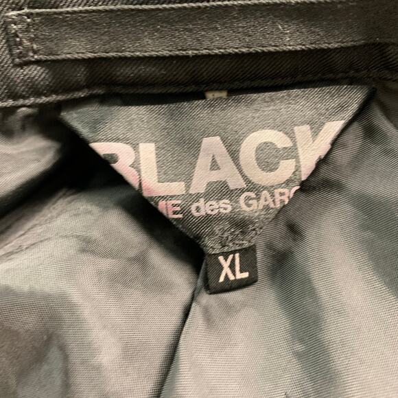 COMME des GARCONS Size XL Black Contrast Stitch Polyester Jacket - Picture 7 of 7